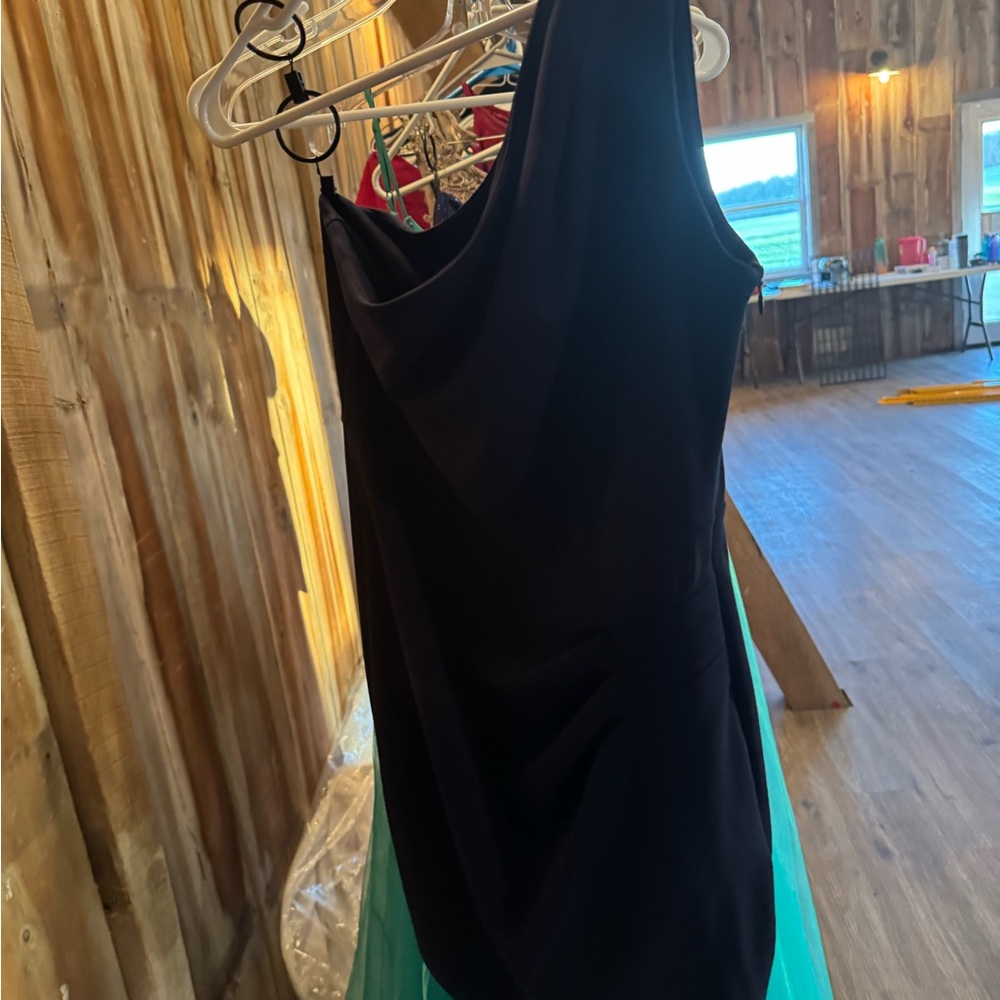 Classic Black Women's Cowl Neck Dress